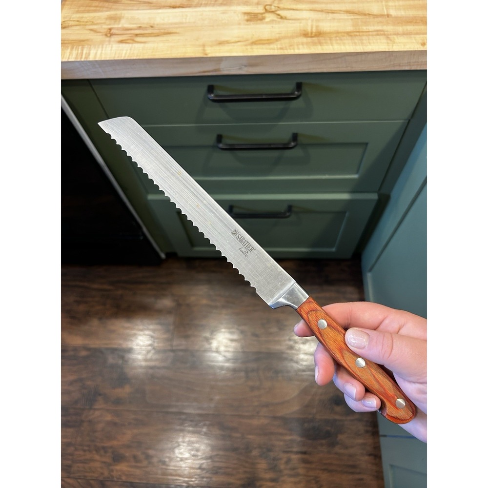 8" Sabatier Loire Stainless Steel Serrated Bread Knife -FRANCE